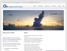 Tablet Screenshot of offshoreweather.com.au